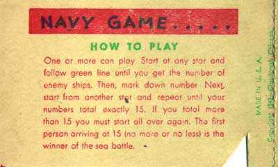 C. Carey Cloud - Navy Game - How to Play - Cracker Jack Prize