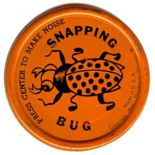 Metal Chirpers - Snapping Bug - Orange